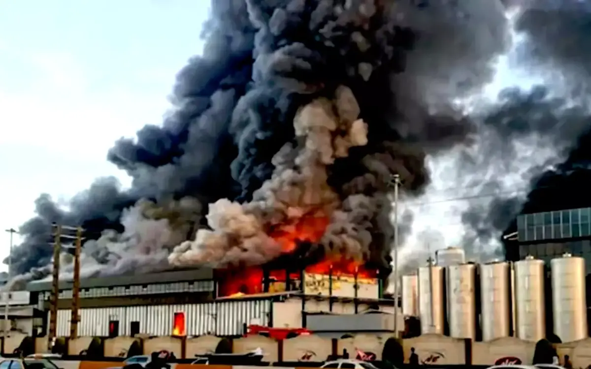 علت آتش سوزی کارخانه کاله اعلام شد + فیلم