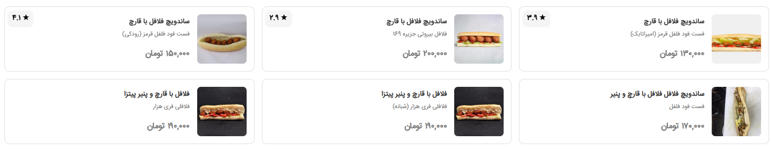 فلافل هم لاکچری شد؛ هزینه یک وعده غذایی تا ۲ میلیون تومان! / با حقوق یک روز چی بخوریم؟//// تولیدی امروز