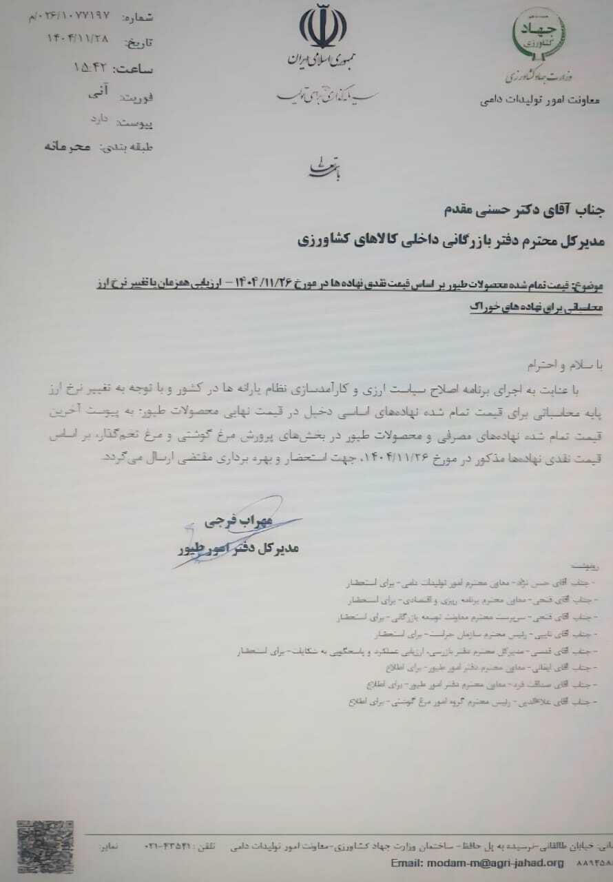 مرغ گرم ۳۰۰ هزار تومانی در راه است؟ جزئیات یک گزارش رسمی