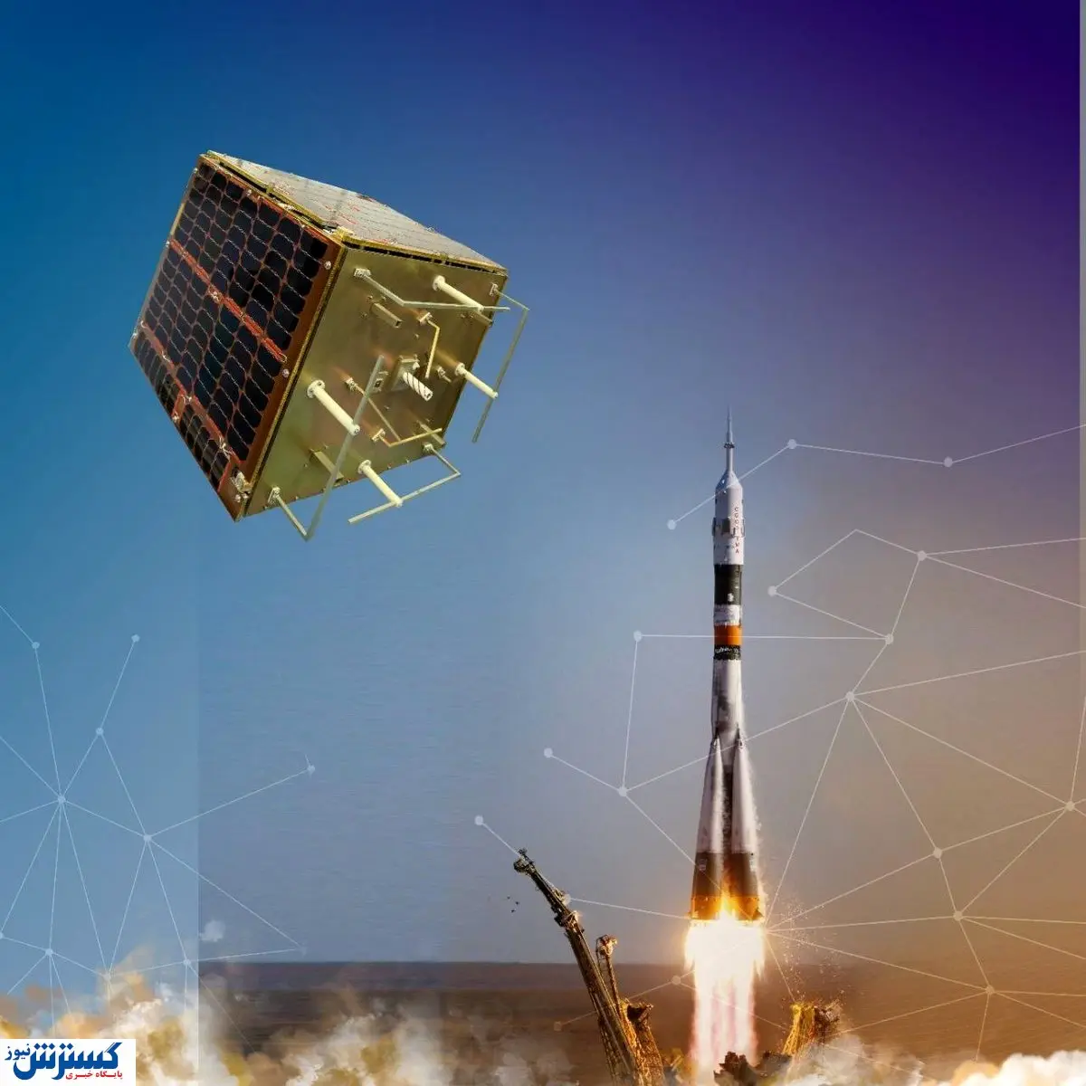 لحظه با شکوه پرتاب ماهواره ناهید ۲ به مدار زمین + ببینید
