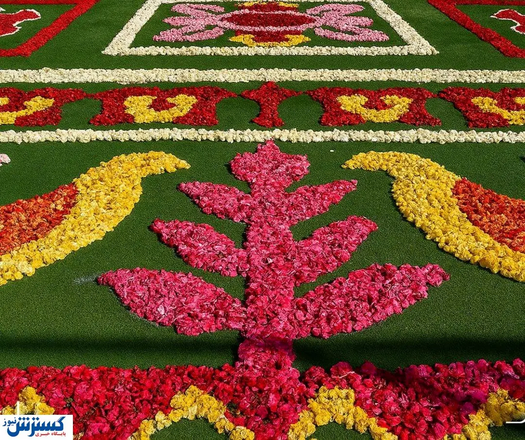 شکوه باغ ایرانی در قلب ایران ؛ تابلوی زنده ۵۰۰ هزار گل رونمایی شد