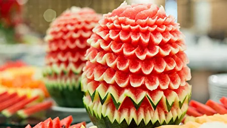 آموزش آسان تزیین هندوانه یلدایی + فیلم