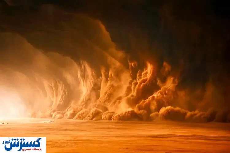 طوفان شن در مسیر زابل - زاهدان+ فیلم