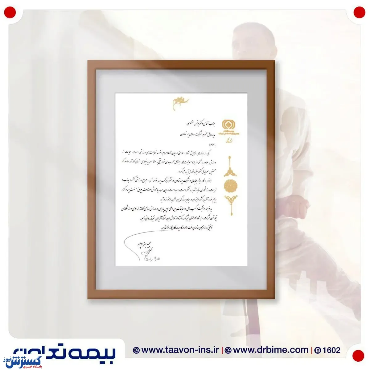 تقدیر رئیس کل بیمه مرکزی از بیمه تعاون