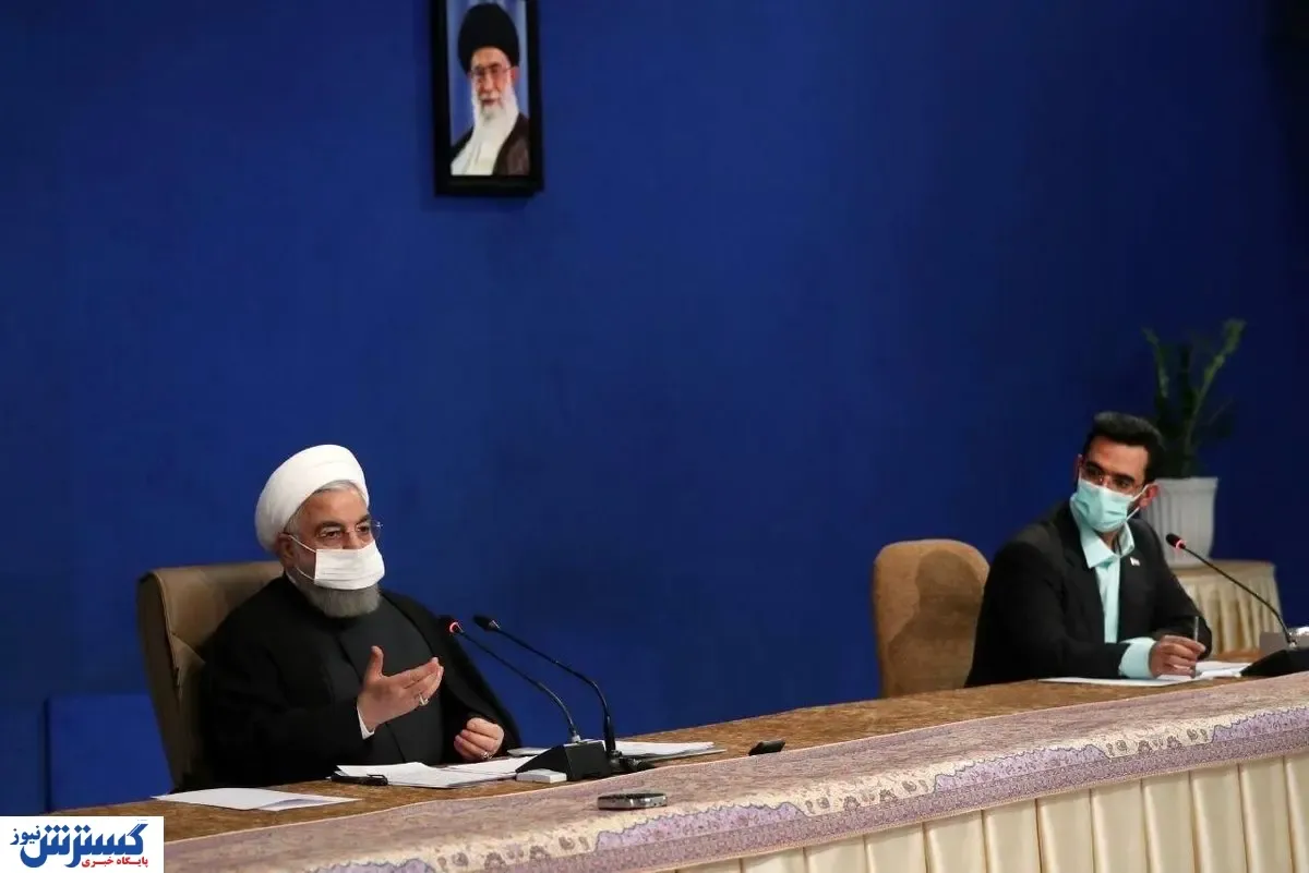 روحانی ماسکش را عوض کرد! + عکس