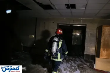 تصاویر/ آتش‌سوزی در بیمارستان مادر