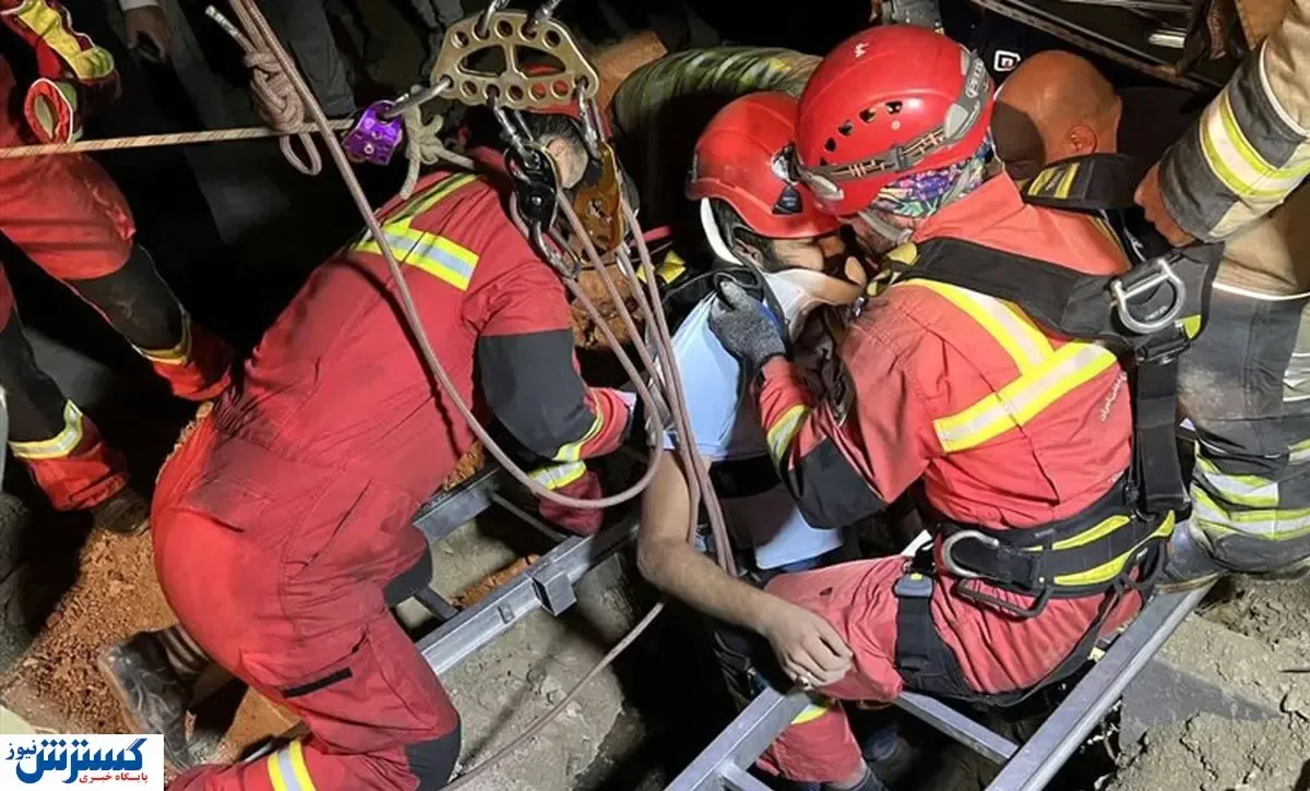 حادثه در اتوبان نیایش / مرد جوان به چاه افتاد