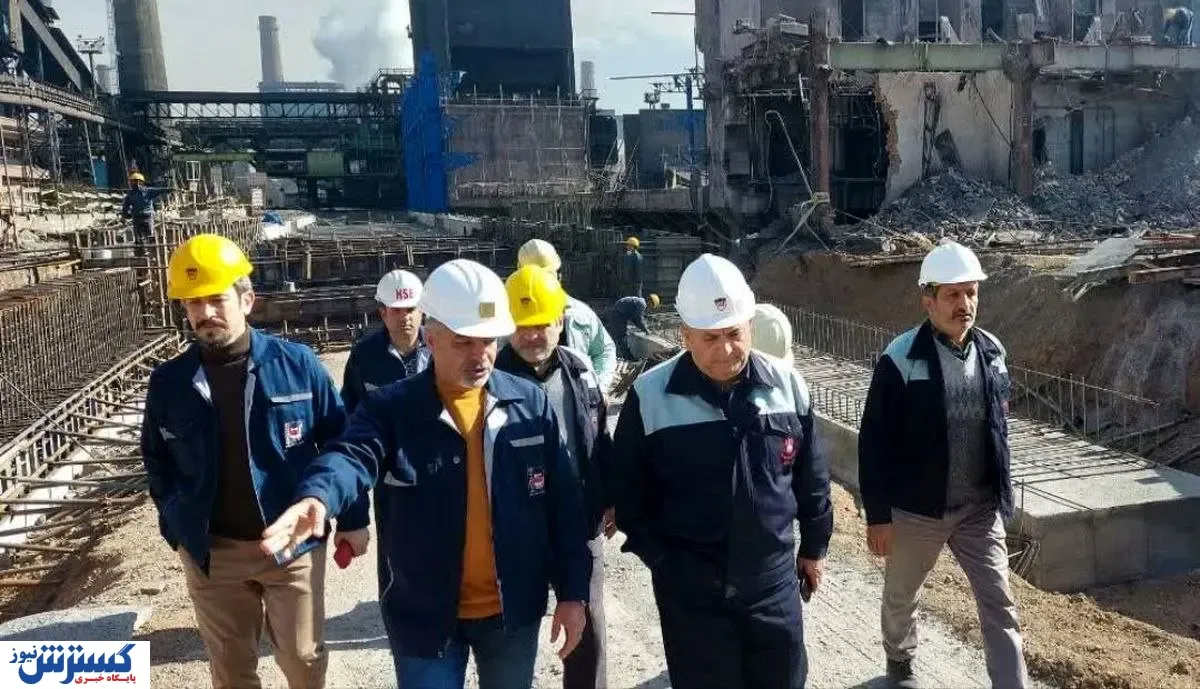 بازدید مدیرعامل از پروژه های در دست اقدام ذوب آهن اصفهان