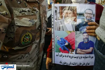 تصاویر / علی انصاریان آرام گرفت