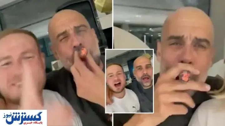 پپ گواردیولا سیگاری شد! / عکس