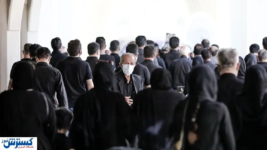 ازدحام وحشتناک مقابل غسالخانه بهشت زهرا!