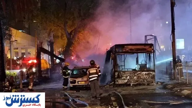قلب تل‌اویو در آتش موشک‌های فلسطین سوخت / عکس