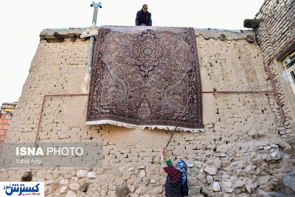تصویر/ رسم کهن «خانه تکانی» در خراسان شمالی