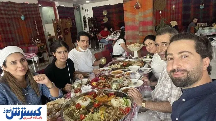 غذا خوردن همایون شجریان و سحر دولتشاهی در عراق!