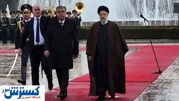 استقبال رسمی رئیس جمهور تاجیکستان از رئیسی