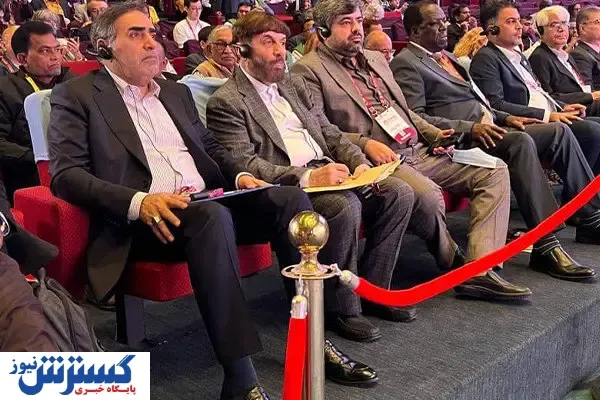 افتتاح اجلاس جهانی تعاون با حضور نخست وزیر هند | مدیرگروه اقتصادی دفتر مقام معظم رهبری سخنرانی کرد
