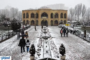 تصاویر/ نخستین برف پاییزی در تبریز