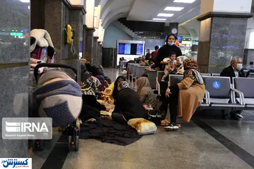 تصاویر/ مسافران ایستگاه کرونا در راه‌آهن تهران
