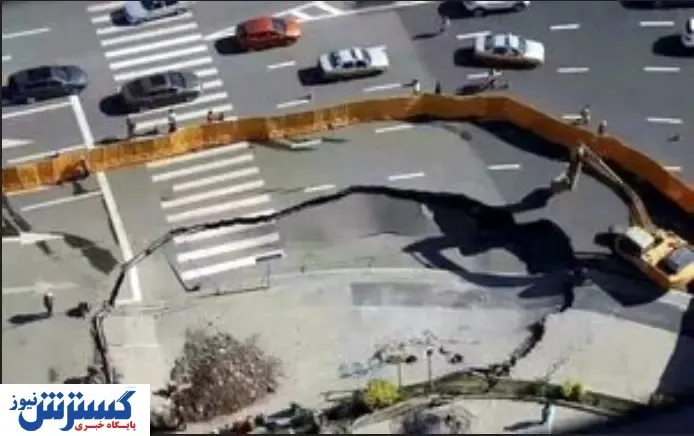 نیمی از بزرگراه آزادگان در پهنه فرونشست