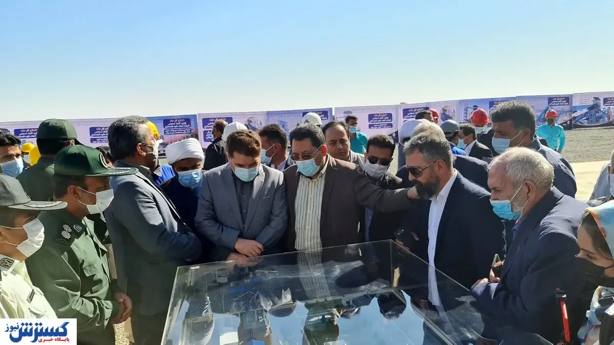 کارخانه آهک صنعتی قلعه‌گنج افتتاح شد + تصاویر