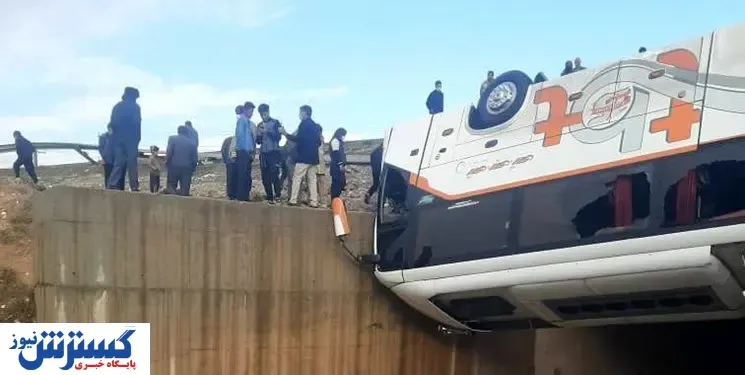 تصادف مرگبار اتوبوس و نیسان
