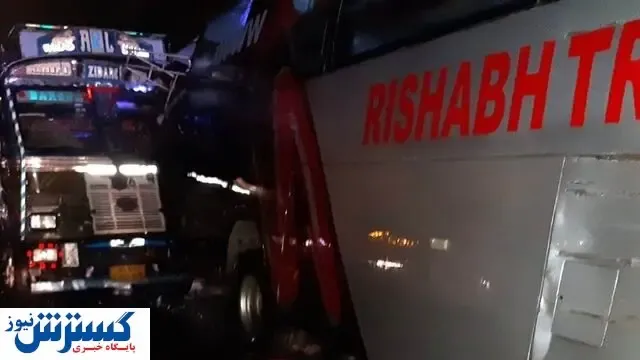 تصادف مرگبار اتوبوس با کامیون+عکس