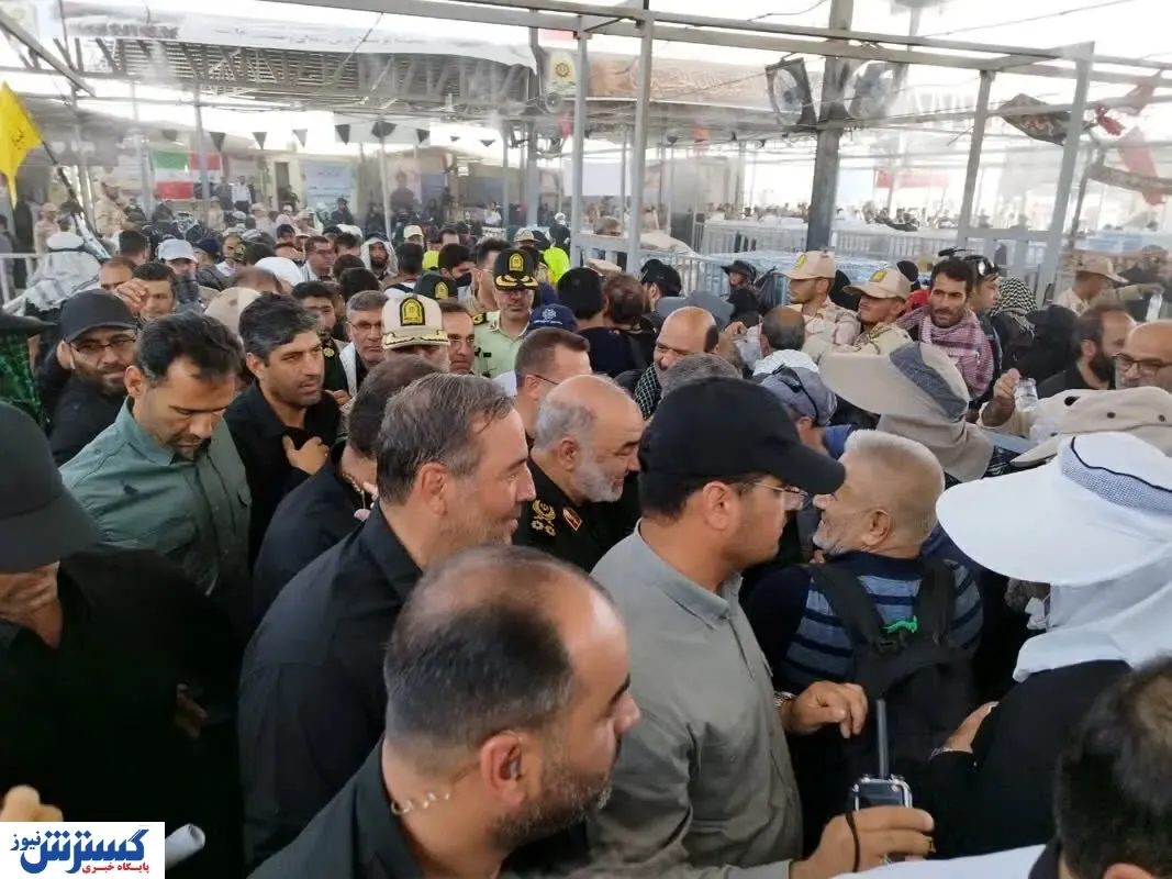 بازدید فرمانده کل سپاه از مرز مهران امروز