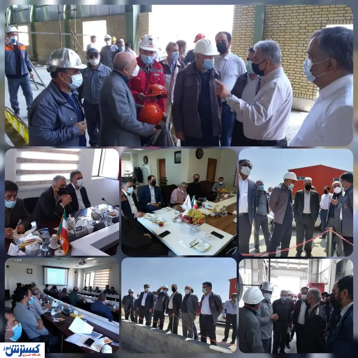بازدید مدیرعامل شرکت مس از کارخانه آهک اهر