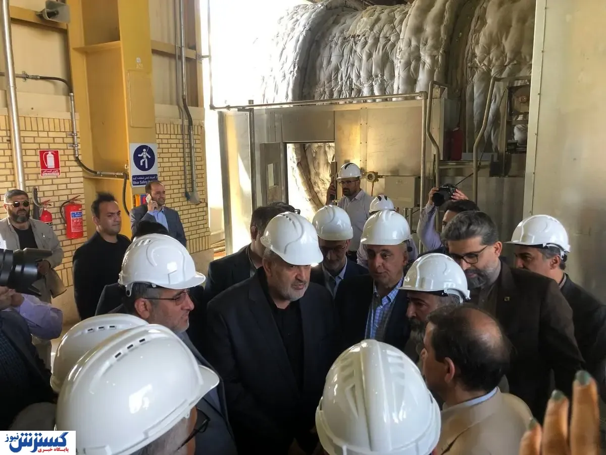 بازدید وزیر صمت از پروژه پیشران نیروگاه شهید باکری سمنان