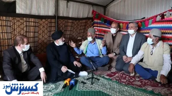 حضور رئیس جمهور در جمع عشایر بویر احمدی