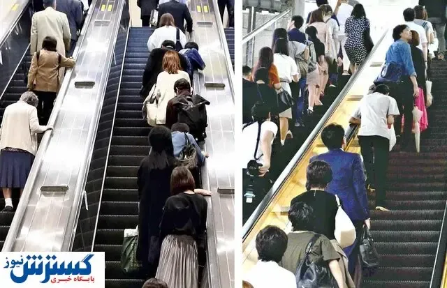 راه رفتن روی پله برقی ممنوع شد