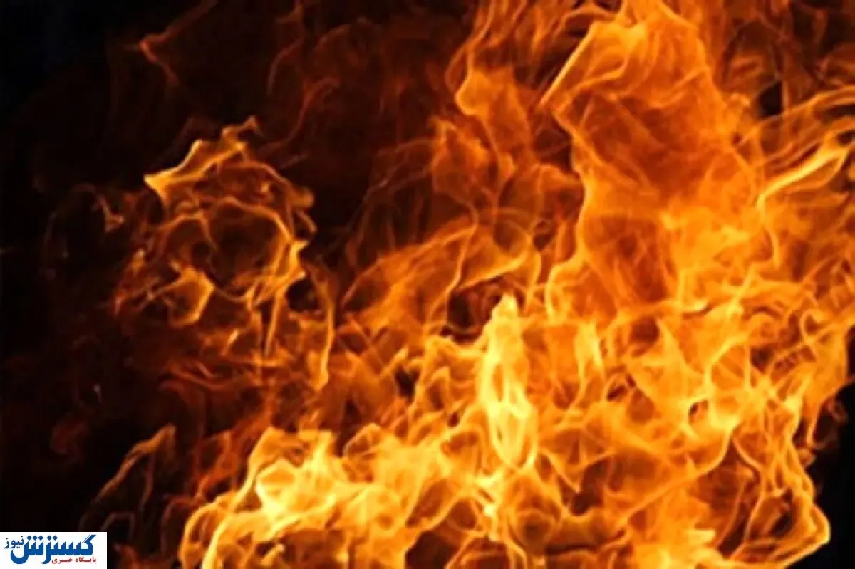 آتش‌سوزی مهیب در اتوبان صدر
