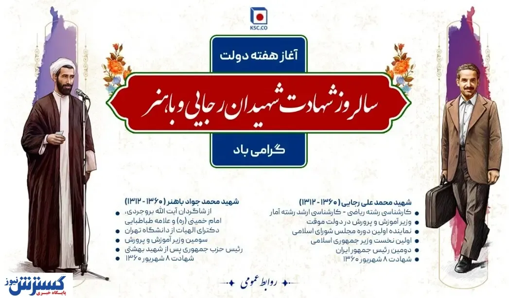 شهیدان رجایی و‌ باهنر، از «نام» تا «نشان»