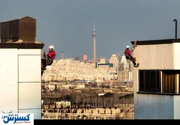 تصاویر/ متخصصان کار در ارتفاع