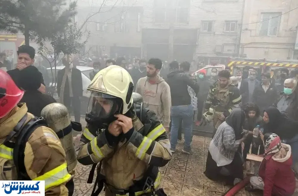 آتش‌سوزی برج ۱۵ طبقه مسکونی در پایتخت