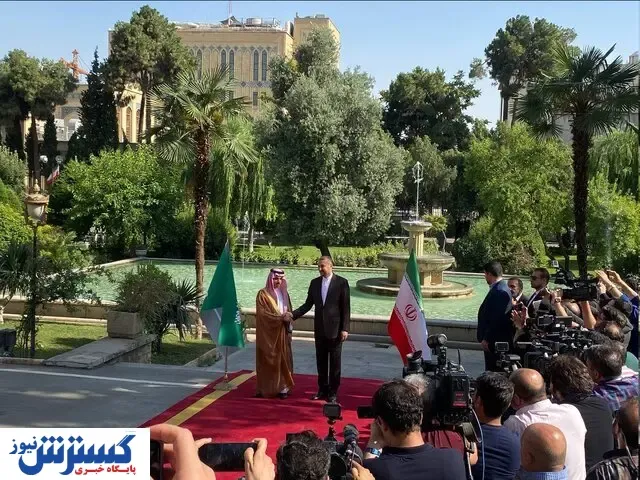 استقبال رسمی عبداللهیان از وزیر خارجه عربستان