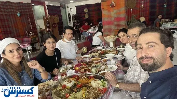 غذا خوردن همایون شجریان و سحر دولتشاهی در عراق!