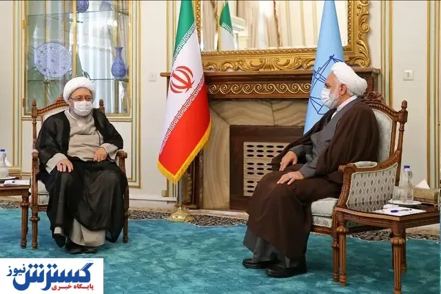 دیدار آملی لاریجانی با رئیس قوه قضاییه