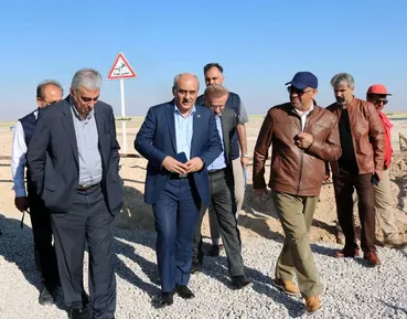 بازدید دکتر سعد محمدی از پروژه فولادسازی و نورد پیوسته ورق گرم فولادی قروه