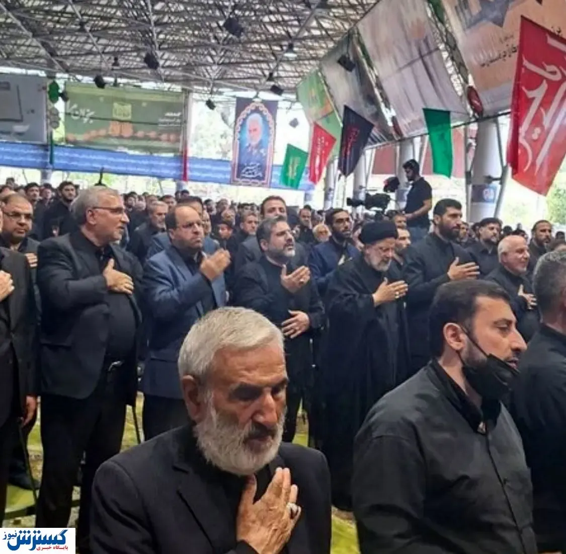 حضور رئیسی در جمع عزاداران دانشگاه تهران + عکس