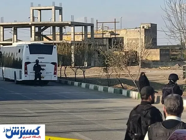 گروگان گیری مسافران یک اتوبوس در قم