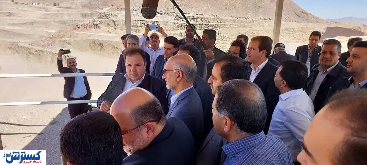 حضور موثقی نیا در مجتمع سرب و روی و باریت مهدی آباد