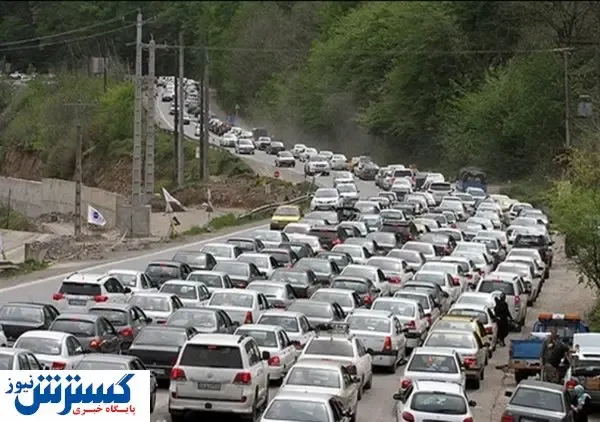 ترافیک سنگین در محورهای چالوس و هراز