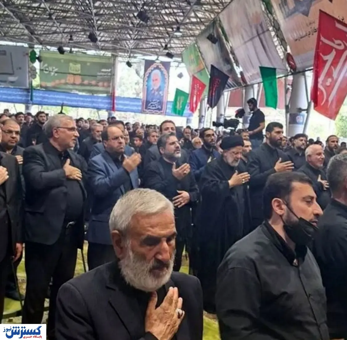 حضور رئیسی در جمع عزاداران دانشگاه تهران + عکس