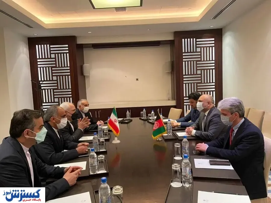 دیدار وزیر خارجه ایران  با همتای افغان خود