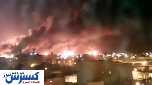 اولین تصویر از حمله شدید موشکی به آرامکو عربستان