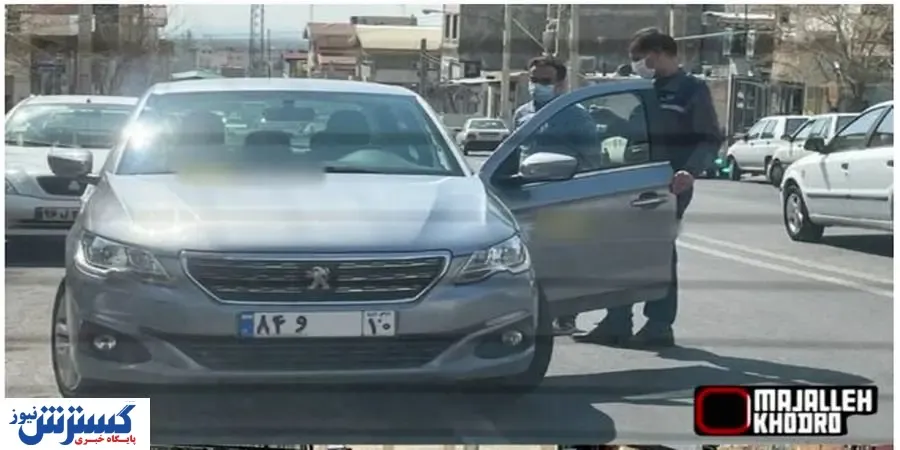 عکسی از پژو ۳۰۱ تولید داخل با پلاک ملی