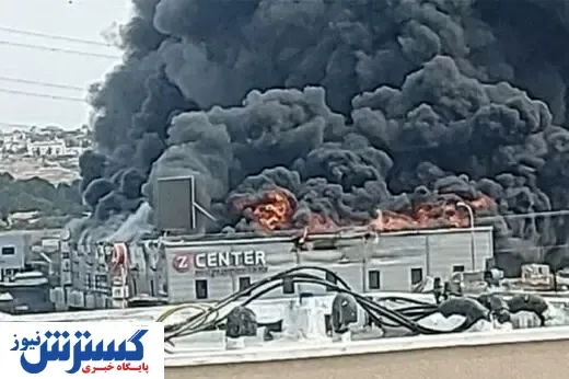 پست برق بندرعباس دچار حریق شد + عکس