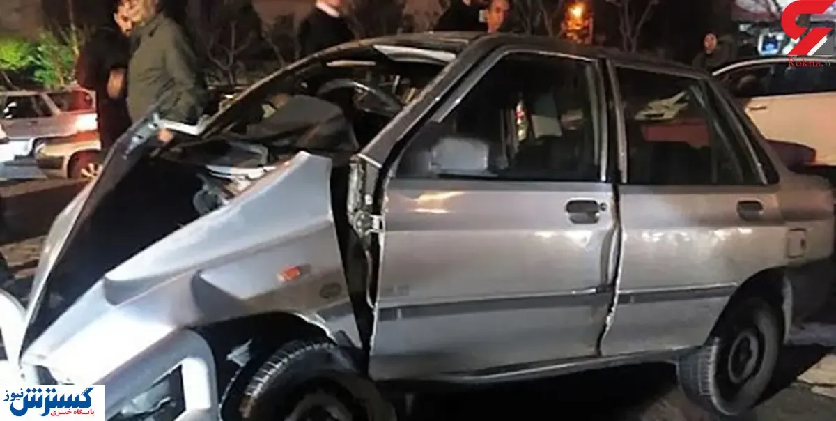 فرار مرد لاکچری سوار پس از له کردن ۷ ماشین!