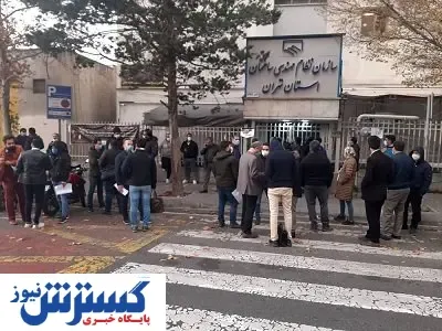 مهندسان ساختمان در مقابل سازمان نظام مهندسی تجمع کردند